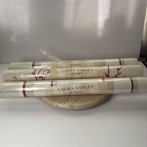 Laura Ashley Home Eaton Pussywillow Stripe Cranberry Wallpaper 3 Rolls Wallpaper